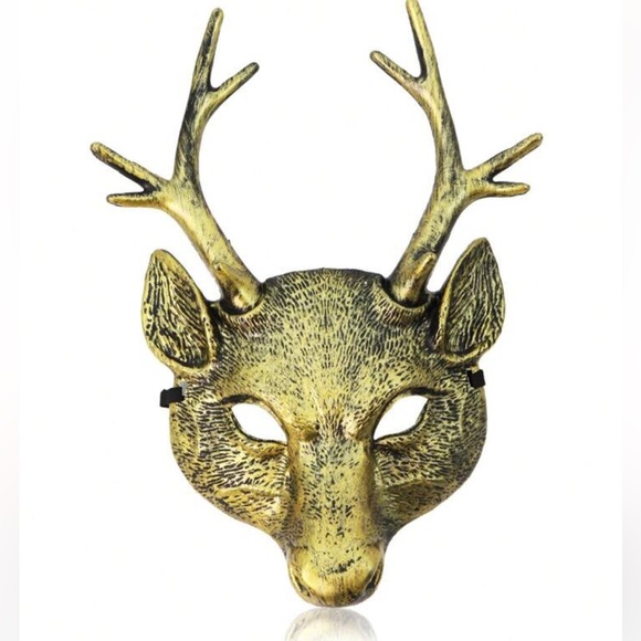 Deer buck mask Halloween fantasy festival brand new costume face disguise - Picture 3 of 4
